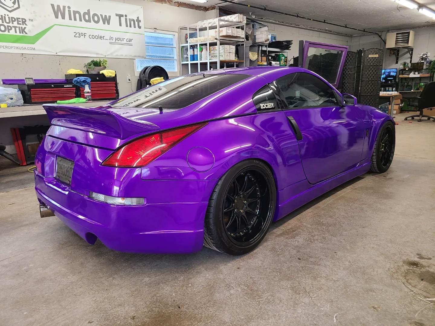 Purple Wrapped Nissan 350z Stratford Car Wraps